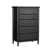 My Texas House 452536 Monroe 5-Drawer Dresser, Raven Black Oak Finish
