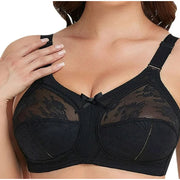 Minimizer Bras for Women Plus Size Comfortable Wireless Fashion Lace Full Coverage Firm Hold Non Padded Bra
