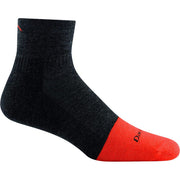 Darn Tough Men's Steely 1/4 Midweight Cushion Crew Socks, Graphite, Large, 2017