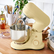 Made By Gather Beautiful 3.5 Qt Tilt-Head Stand Mixer, 12 Speeds, 300W Motor, Stainless Steel Bowl, Buttercream, 29422