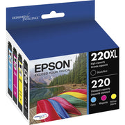 Epson T220XL-BCS Ultra 220XL/220 High Yield Black and Standard Color 4/Pack