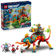 LEGO DREAMZzz Mateo's Fire Chameleon 2-in-1 Building Toy with 443 Pieces, Minifigures, Modular Boosters, Ages 7+, 71492