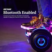 GOTRAX Glide Hoverboard with Bluetooth Speaker, Multicolor