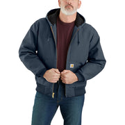 Carhartt Men's J140 Loose Fit Firm Duck Insulated Flannel-Lined Active Jacket, Dark Navy, X-Large, 106673