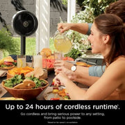 Shark FA225 FlexBreeze Indoor/Outdoor Fan with InstaCool Mist Attachment, Cordless & Corded