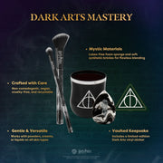 Profusion Cosmetics Harry Potter Deathly Hallows Blend Makeup Brush and Sponge Set, 5-Piece