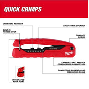 Milwaukee 48-22-3072 Coax Compression Crimper