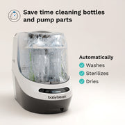 Baby Brezza Bottle Washer Pro, Automatic Baby Bottle Washer Sterilizer and Dryer with 6 Cleaning Modes, Black, 95004563