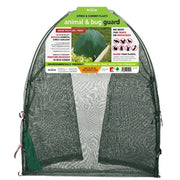 NuVue Pop-Up Garden Plant Cover Netting, Animal and Bug Guard with Ground Spikes, Green, 52 x 52 x 54 in, 25109