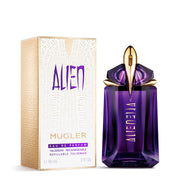 Mugler Alien Eau De Parfum Refillable Spray for Women, 2 oz, Floral Woody Scent with Jasmine Sambac, Cashmere Wood, White Amber