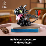 LEGO Icons How to Train Your Dragon Toothless Articulated Model Kit, 784 Pieces, Multicolor, 6549095