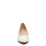 Kelly & Katie Women's White Ainsley Pumps, Size: 9 - Pointed Toe