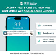 Arlo Essential Home Security Camera Kit, Indoor Pan Tilt Plug-In Camera, Outdoor Plug-In Camera, 1080p HD, Color Night Vision, 2-Cam, VMK2073-1WMNAS