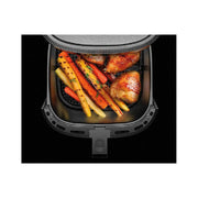 Chefman RJ38-SQSS-8T-D Turbo Fry Stainless Steel Air Fryer With Basket Divider, 8 Quart