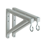 Draper Non-Adjustable Wall Bracket Mounting Kit, White, 10in or 14in Extension, Pair, 227214
