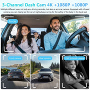 Carpuride W125S Car Stereo with Dash Cam, 11.25 Inch HD Capacitive Touchscreen, Wireless Carplay and Android Auto, Night Vision Camera, Two-Way Mirror Link, Multiple Audio Outputs