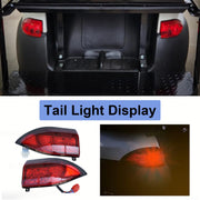 Partiue LED Golf Cart Light Kit, Deluxe 12V Street Legal System with Turn Signals, Brake Lights, Horn for Electric Club Car Precedent 2004-2008.5 D-Deluxe Precedent Light