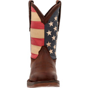Durango DB5554 Rebel Patriotic Flag Western Boots for Men - Brown - 10W