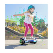 Magic Hover HG13 500W Motor-Self Balancing Hoverboard w/ LED Light & Bluetooth Speaker for Kids, Blue