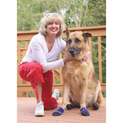 Healers Petcare Medical Dog Booties for Small Dogs, Non-Slip Rubber Sole, blue, S