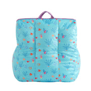 Idea Nuova Disney Little Mermaid Ariel Toddler Square Bean Bag Chair, 18in, Polyester, Kid-Friendly, Indoor, WK322204