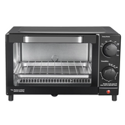Mainstays MS4502550614-05 4 Slice Countertop Toaster Oven with 3 Settings, Black, Includes Baking Rack and Pan
