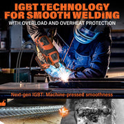 Maxlander Handheld ARC Welder, Portable Welding Machine with IGBT Inverter Technology, 110V 120A, 5-Step Current Adjustment, Includes 20PCS Rods, ML-ARC-120