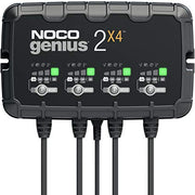 Noco GENIUS2X4 Fully-Automatic Smart Charger, 6V and 12V Battery Charger 4-Bank 8-Amp (2-Amp Per Bank)