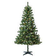 Holiday Time TG66M2BJHD00 6.5' Pre-Lit Madison Pine Green Artificial Christmas Tree w/Color-Changing Lights