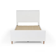 My Texas House MTH12UBQQCR Flynn Boucle Platform Bed, Queen, Cream