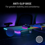 Razer Firefly V2 Pro Gaming Mouse Pad, 15-Zone Chroma RGB Lighting, Micro-Textured Surface, Anti-Slip Base, USB 2.0 Port, Detachable USB Type C Cable