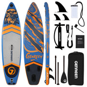 Genreen Inflatable Stand up Paddle Board with SUP Accessories, 11 Fishing Paddle Boards for Adults & Youth of All Skill Levels