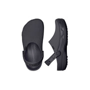 Crocs Classic Crafted Clog, Soft Washed Canvas Upper, Croslite Outsole, Pivoting Heel Strap, Black Sand, M12 211354-0LD