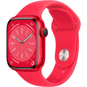 Apple Watch Gen 8 Series 8 Cell 41mm (PRODUCT)RED Aluminum - (PRODUCT)RED Sport Band MNV63LL/A
