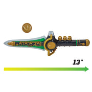 Playmates Toys 68865 Mighty Morphin Power Rangers Re-Ignition Dragon Dagger Role Play Set with Green Ranger Power Coin, Green