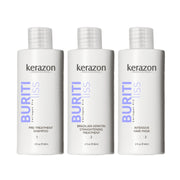 Kerazon Professional Brazilian Keratin Straightening Treatment Kit, Buriti Liss Collagen Pro, 2fl.oz, White