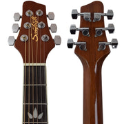 Sawtooth ST-ADN-WAL Learn To Play Sawtooth Acoustic Guitar with DAddario Strings and Chromacast Stand