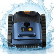 Seauto SAT25 Cordless Robotic Pool Cleaner with Sonar Navigation, Wall Climbing, 150 Mins Runtime, Dark Blue