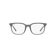 Ray-Ban RX7211 Square Prescription Eyeglass Frames, Transparent Grey, 52 mm