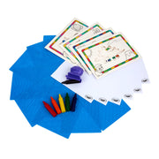 Crayola Texture Art Kit for Kids, Large Washable Jumbo Crayons, Textured Rubbing Plates, Animal Folders, Crayon Holder, 15 Sheets of Paper, Adaptive Design, Ages 2+