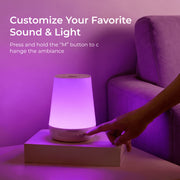 Momcozy Baby Sound Machine with Night Light, 34 Soothing Sounds, Adjustable Brightness, Rechargeable, Blue, WN002-WH00BA
