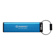 Kingston Ironkey Keypad 200 USB-C Encrypted Flash Drive, 16GB, XTS-AES 256-bit Hardware Encryption, FIPS 140-3 Level 3 Pending, Brute Force and BadUSB Protection, Multi-PIN Option
