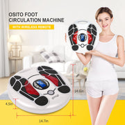 OSITO AST-300J EMS Foot Massager with 25 Modes and 99 Intensities, Circulation Stimulator and Pain Relief, White