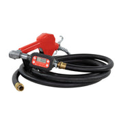 Fill-Rite Fuel Transfer Discharge Hose Kit, 3/4 in x 20 ft, Red Automatic Nozzle, Digital Meter with 360-Degree Swivel, FRBN075HASD