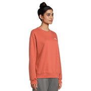The North Face Evolution Embroidered Oversized Crew Sweatshirt, Women's, Mars Dust, Cotton-Polyester Blend, Pullover, NF0A8FKTBOU
