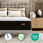 Sweetnight Twilighty 10-Inch Medium Firm Hybrid Mattress, Gel-Infused Memory Foam, Pillowtop, Queen Size