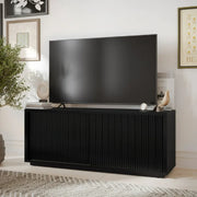 Beautiful WL-BT-015 Fluted TV Stand for TV's up to 70'' by Drew Barrymore, Rich Black Finish
