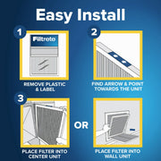 3M Filtrete Furnace Air Filter, Pleated, MERV 11, MPR 1000, Allergen Defense, 20x30x1, 2 Pack, 9822-2PK-HDW