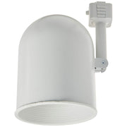 Juno Lighting R502W White Round Back Cylinder Track Lighting Head, 75 Watt, 120V, Steel Housing
