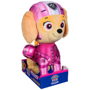 Spin Master PAW Patrol Skye Plush Toy, 12-Inch Tall, Pink Air Rescue Flight Suit, Removable Backpack